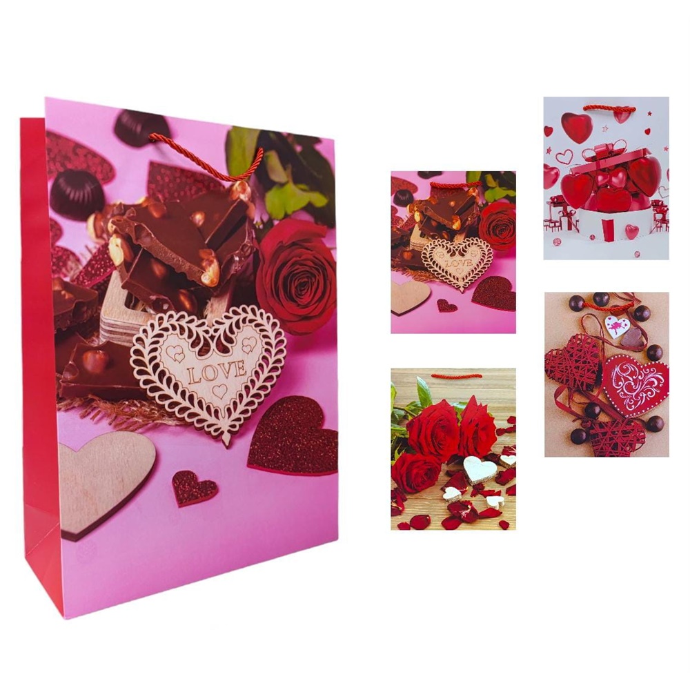 BOLSA REGALO CORAZON GD DK-1731 (PQTX12)