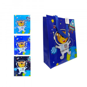 BOLSA DE REGALO ESTAMPADA ASTRONAUTA DK-2399-3 (PQTX12)