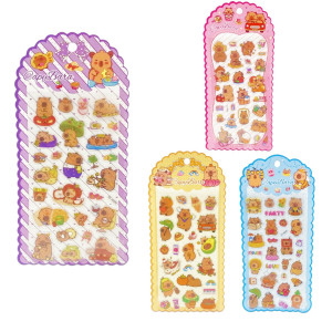 STICKERS CAPIBARA EN ALTO RELIEVE (PQTX20)