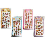 STICKERS CAPIBARA EN ALTO RELIEVE (PQTX20)