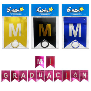 BANDERIN MI GRADUACION SURTIDO