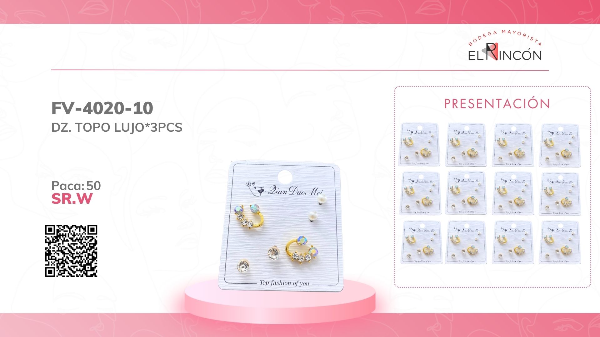 DZ. TOPO LUJO*3PCS BMR-4020-10