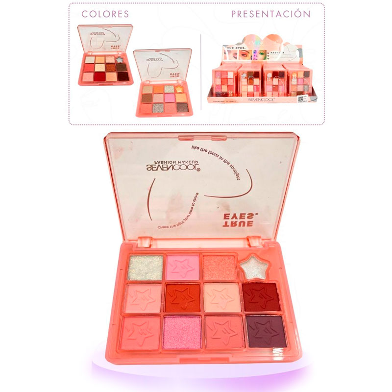 SOMBRA PARA OJOS SEVENCOOL*12 TONOS 7822B (CJ*24)