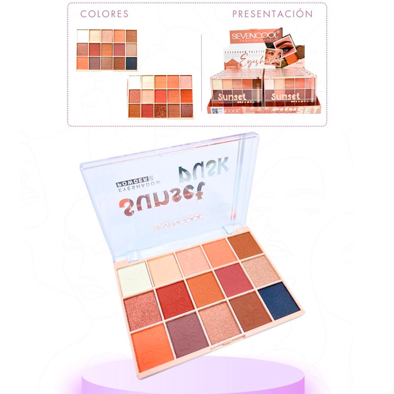 SOMBRA PARA OJOS SEVENCOOL*15 TONOS 7889A (CJ*12)