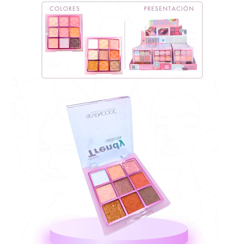 SOMBRA PARA OJOS SEVENCOOL*9 TONOS 7925A (CJ*24)