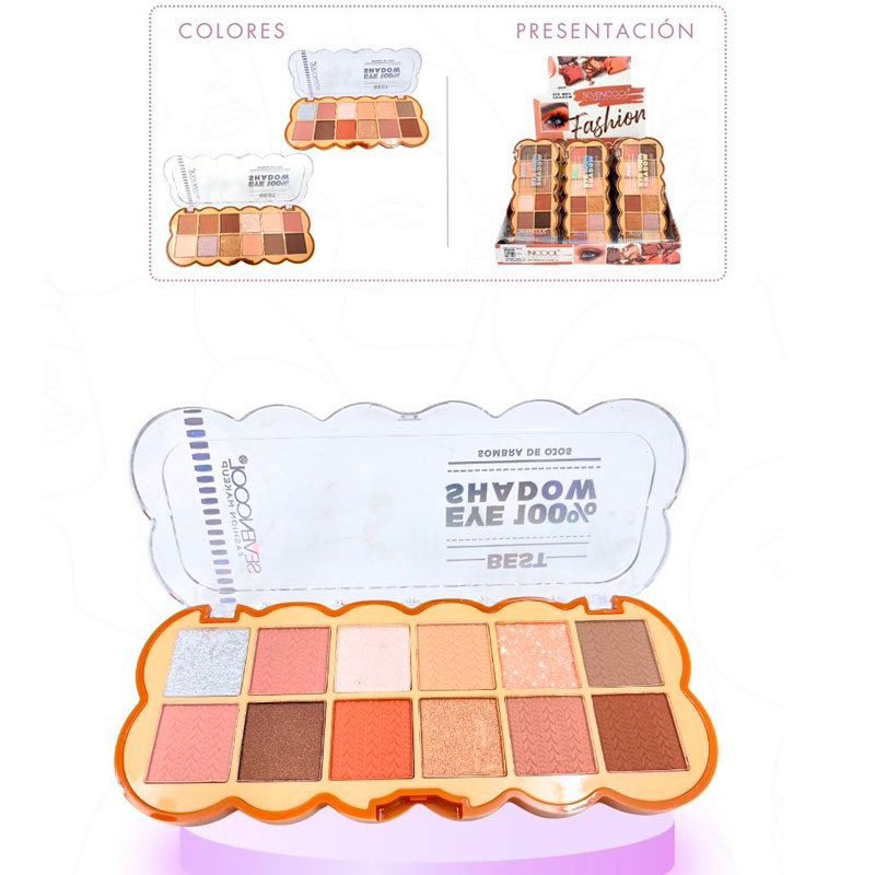 SOMBRA PARA OJOS SEVENCOOL*12 TONOS 7965A (CJ*24)