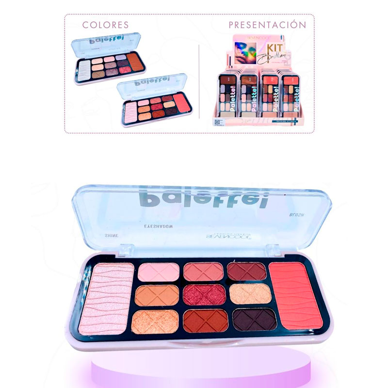 SOMBRA PARA OJOS SEVENCOOL*11 TONOS 852A (CJ*24)