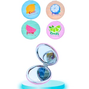 CAJA*12 ESPEJO LUJO DOBLE CARA ESTAMPADO BMR-3276