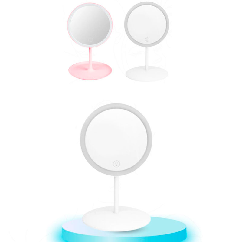 ESPEJO RECARGABLE CON LUZ 31cm BMR-3899-2