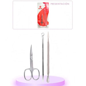 SET TIJERA DE NARIZ Y EXTRACTOR DE ESPINILLAS 522