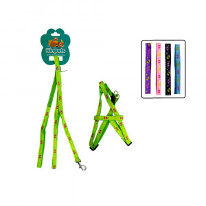 LAZO COLLAR MASCOTA ESTAMPADO PIESITOS BMR-1959 (PQTX12)