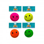 PELOTA RIGIDA NEON MASCOTA ESTAMPADA EMOTICON BMR-1115 (CJX12)