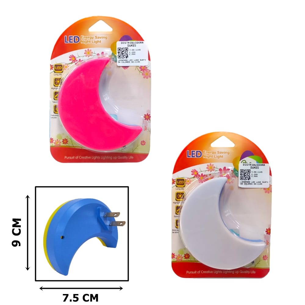 LAMAPARA LED LUNA SURTIDA COLORES DK-1145