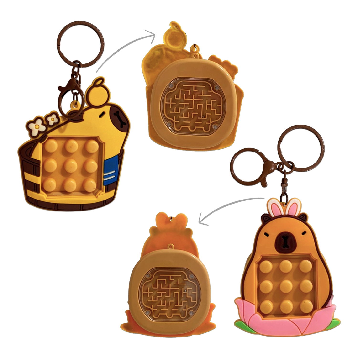 LLAVERO POP-IT CAPIBARA