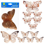 MARIPOSA DECORATIVA PALO ROSA X6 (PQTX12)