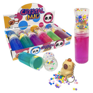 SLIME TUBO CON SQUICH LLAVERO CAPIBARA (CJX6)
