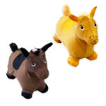 CABALLO INFLABLE DE TELA LUZ Y SONIDO