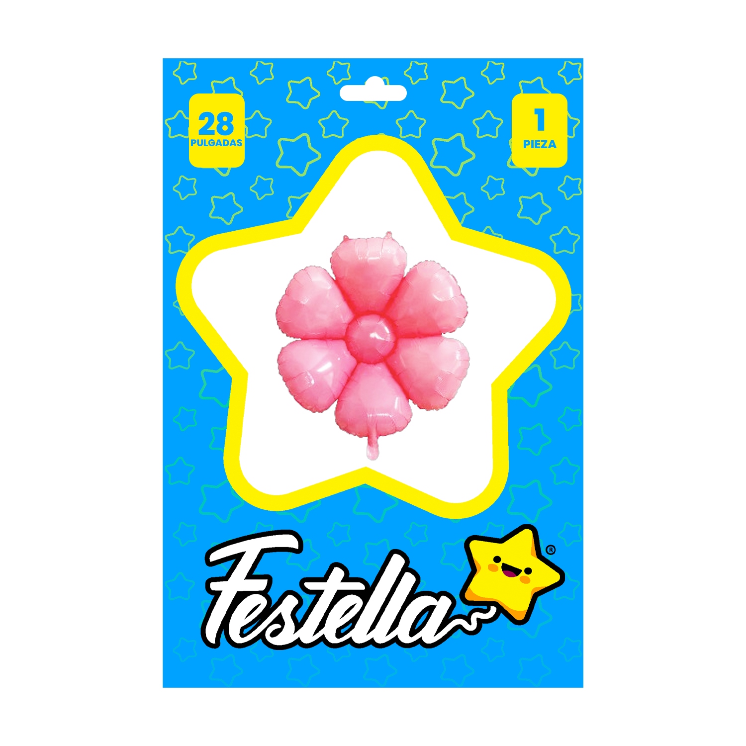 GLOBO FLOR ROJO 28" (PQTX25)