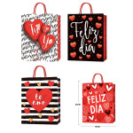 BOLSA REGALO ESCARCHADA 18*23*8CM (PQTX12):