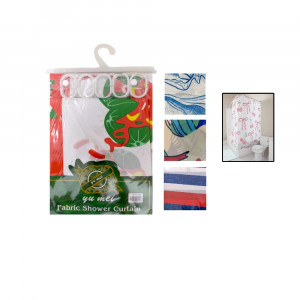 CORTINA DE BAÑO ESTAMPADA 170X180 DK-YA02