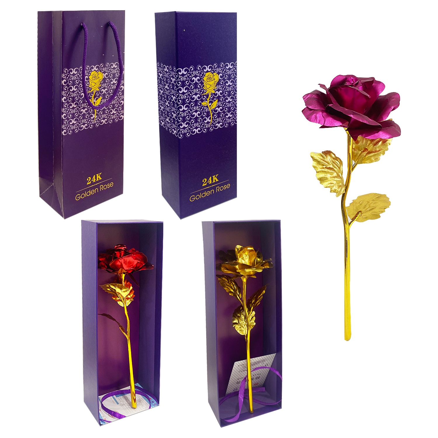 ROSA BRILLANTE EN CAJA