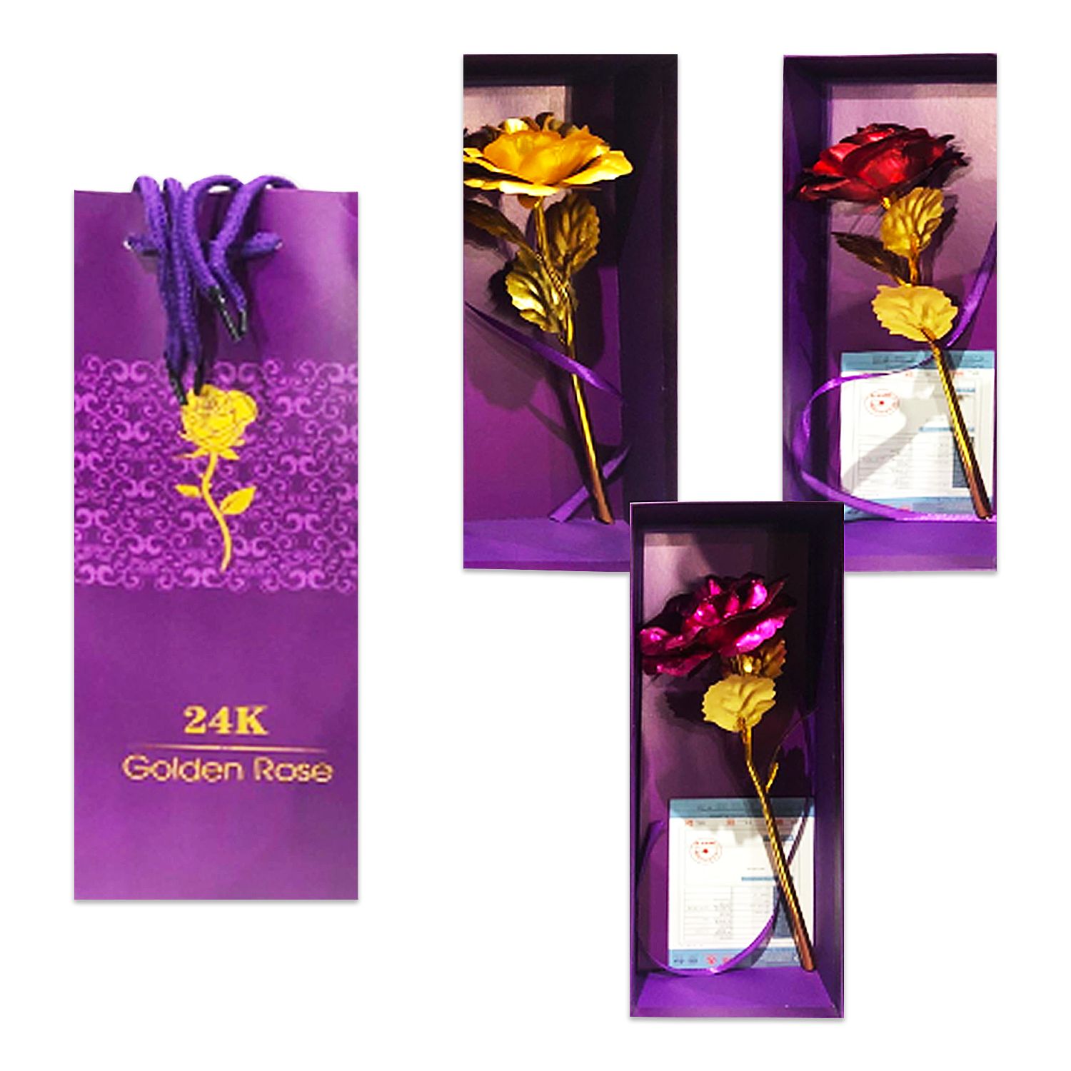 ROSA BRILLANTE EN CAJA