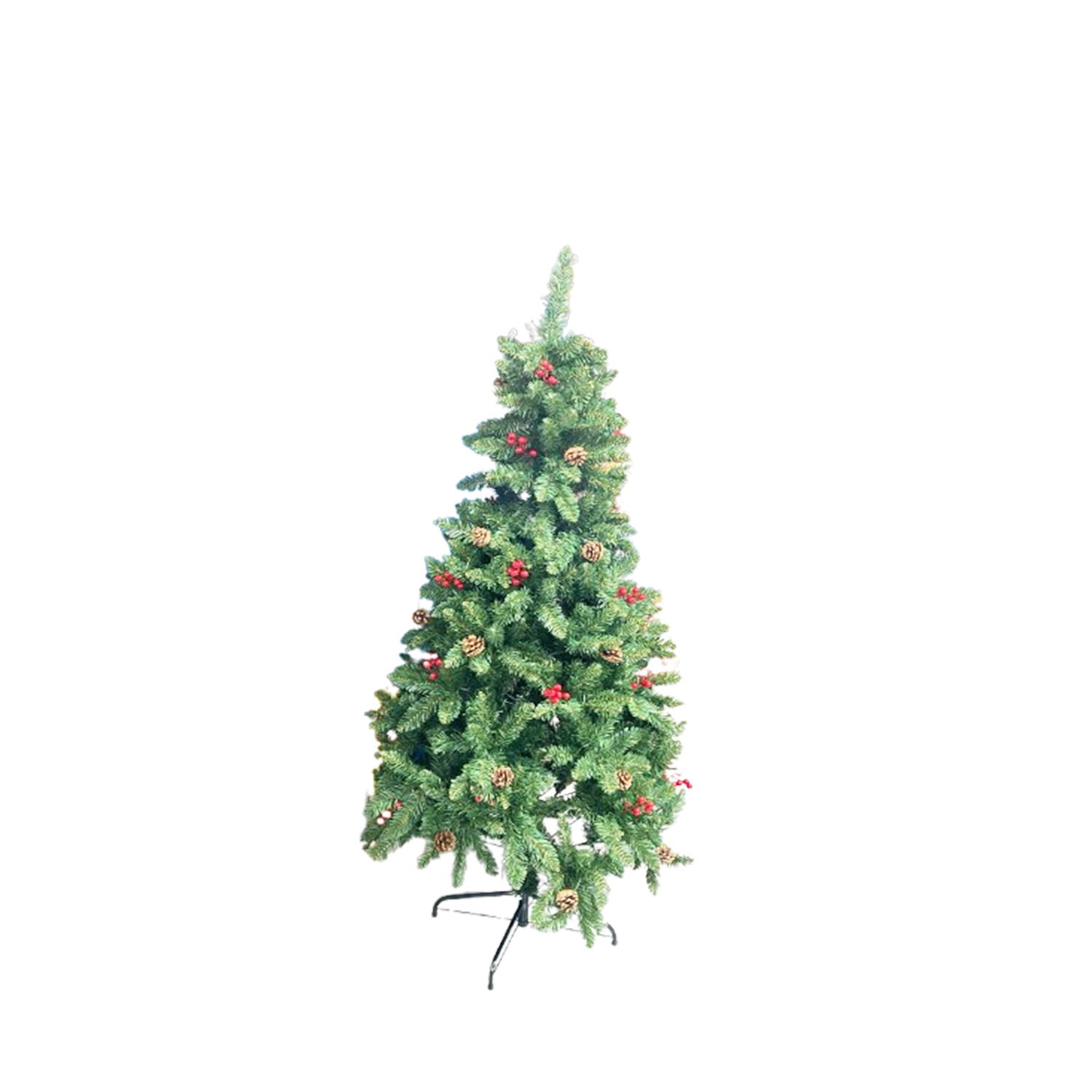 ARBOL NAVIDEÑO CON ADORNOS 150CM 300T