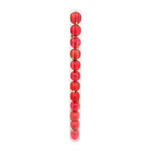 BOLA NAVIDEÑA ROJA 6CM X12
