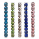 BOLA NAVIDEÑA SURTIDA 6CM X10