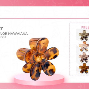 DZ CAIMAN FLOR HAWAIANA 7.5CM BMR-4587