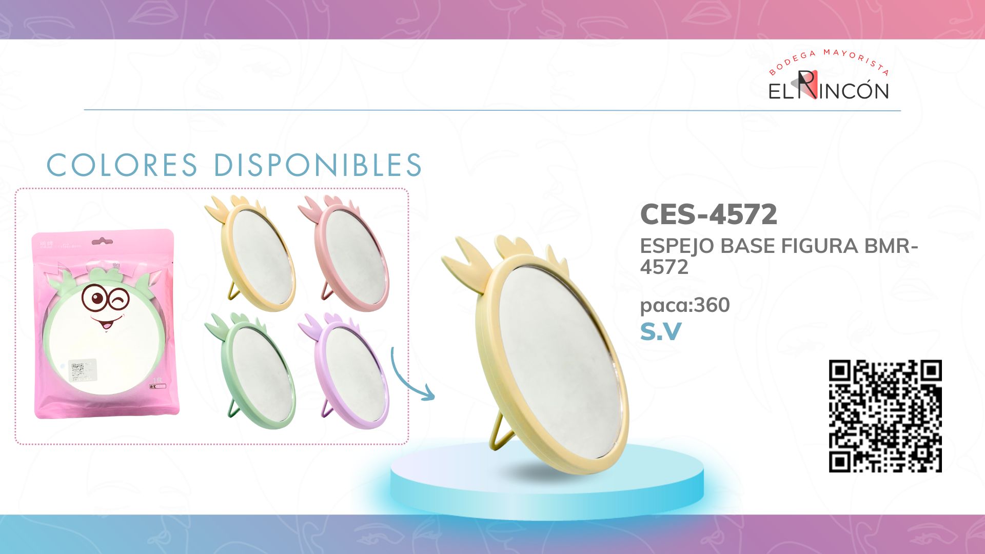 ESPEJO BASE FIGURA BMR-4572