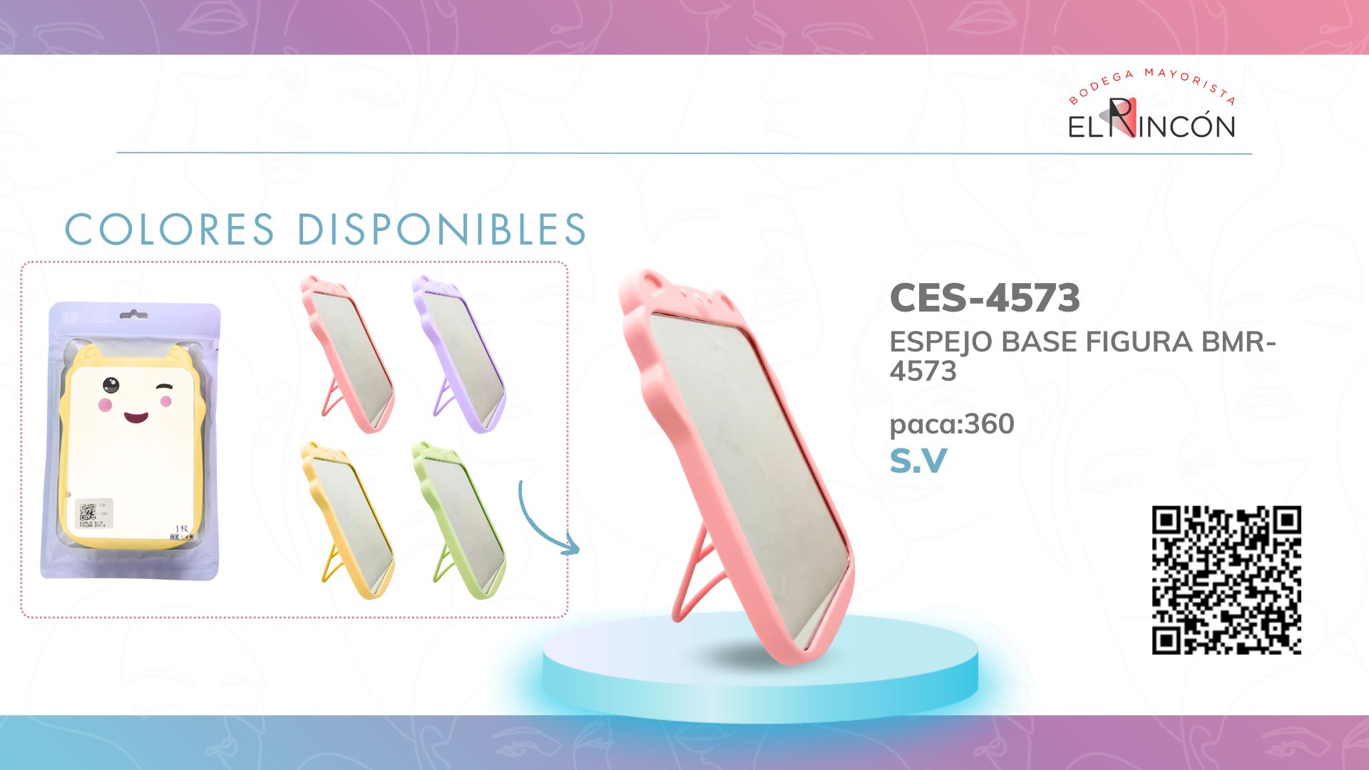 ESPEJO BASE FIGURA BMR-4573