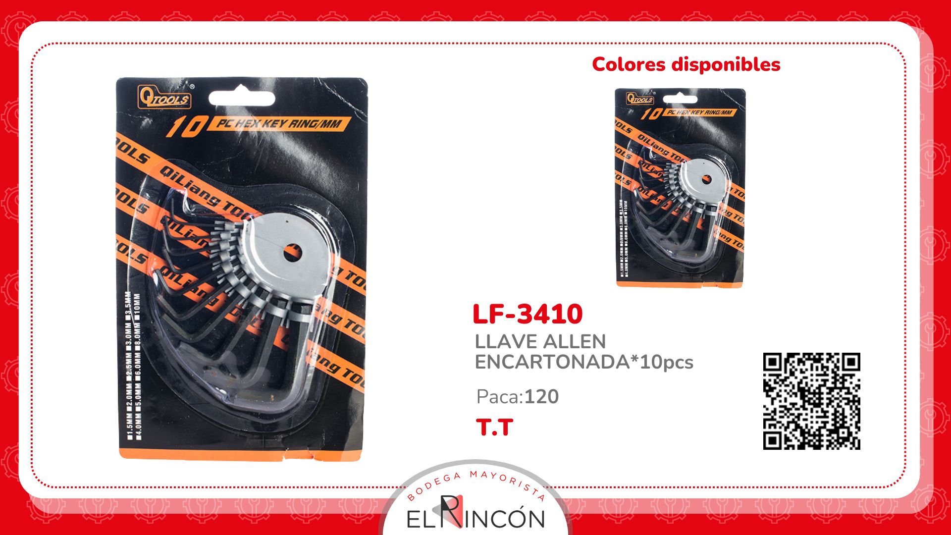 LLAVE ALLEN ENCARTONADA*10pcs BMR-3410