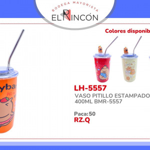 VASO PITILLO ESTAMPADO 400ML BMR-5557