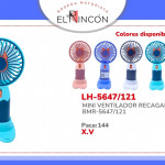 MINI VENTILADOR RECAGABLE BMR-5647/121