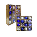 BOLA NAVIDEÑA SURTIDA 6/3CM X30