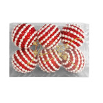 BOLA NAVIDEÑA ROJA 6CM X6