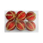 BOLA NAVIDEÑA ROJA 6CM X6