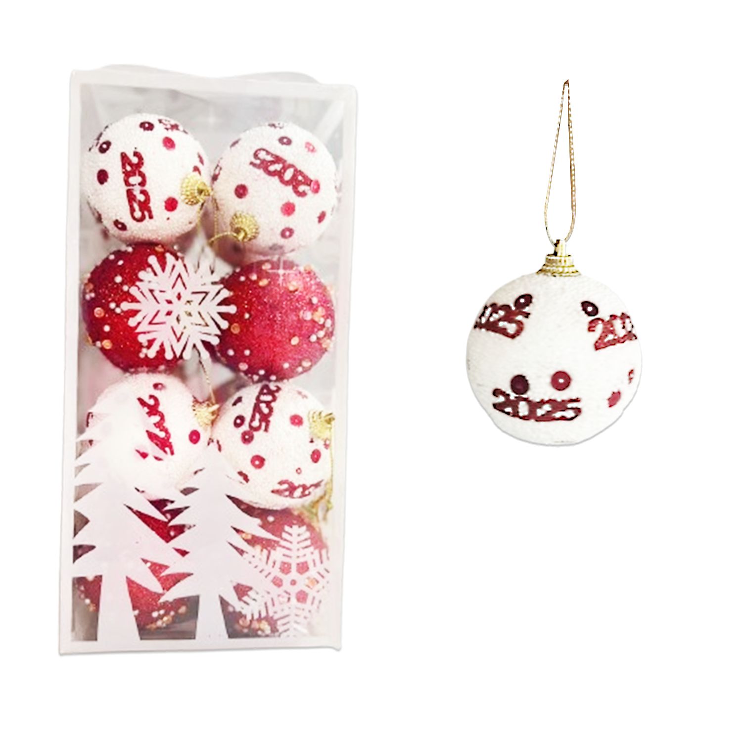 BOLA NAVIDEÑA B/R 6CM X16