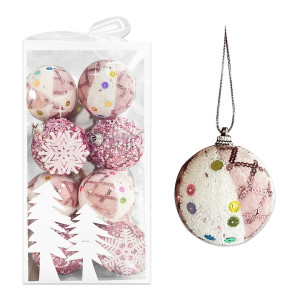 BOLA NAVIDEÑA B/PR 6CM X16