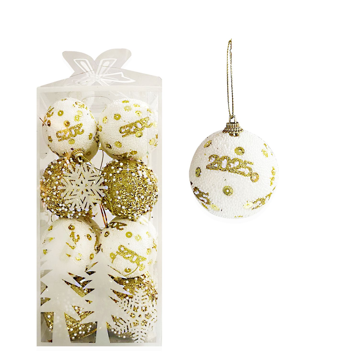 BOLA NAVIDEÑA B/D 6CM X16