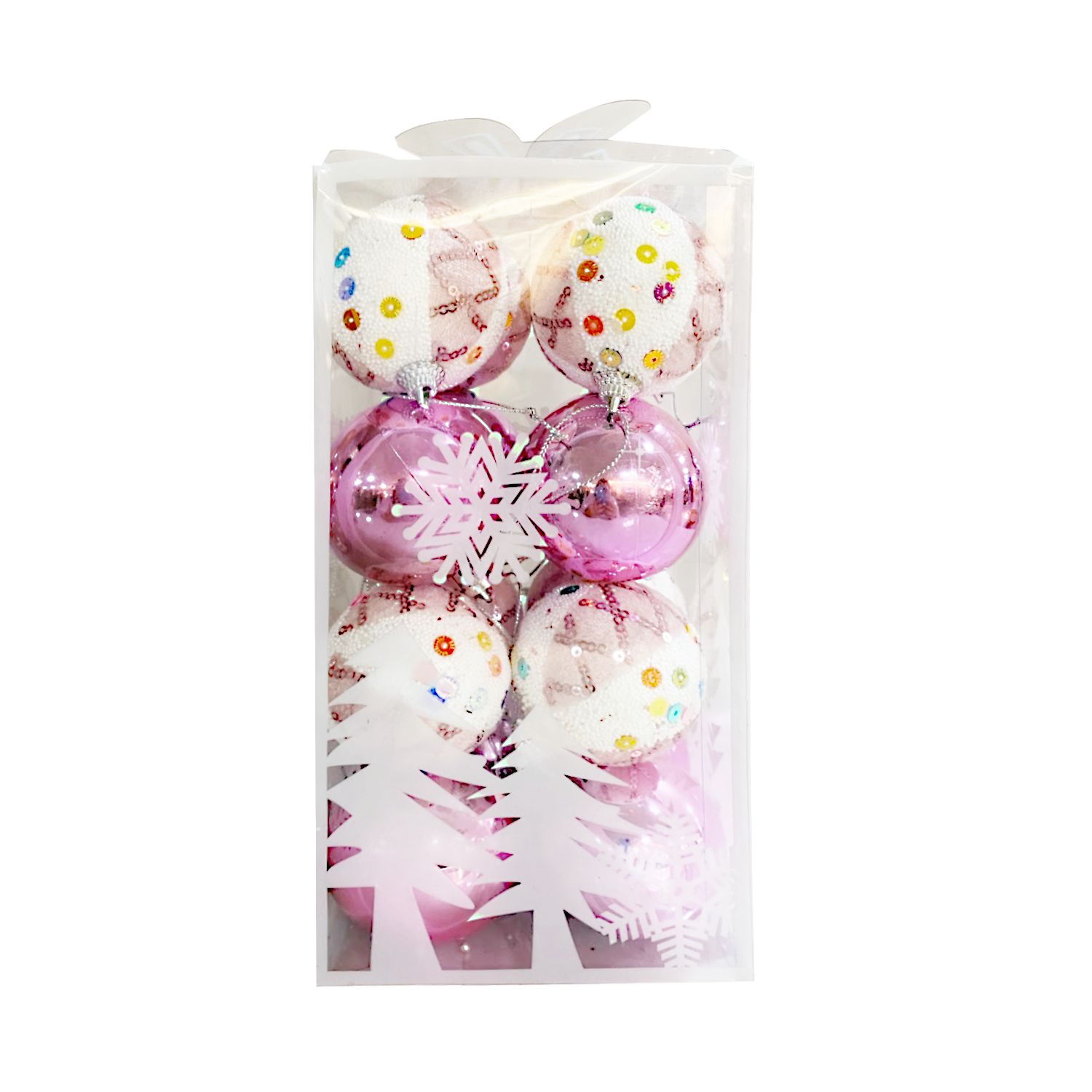 BOLA NAVIDEÑA B/PR 6CM X16