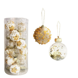 BOLA NAVIDEÑA  B/D 6CM X24