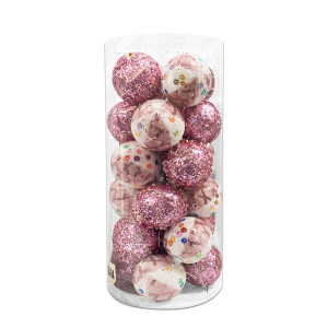 BOLA NAVIDEÑA B/PR 6CM X24