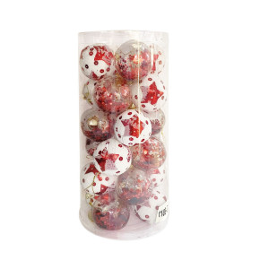 BOLA NAVIDEÑA B/R 6CM X24