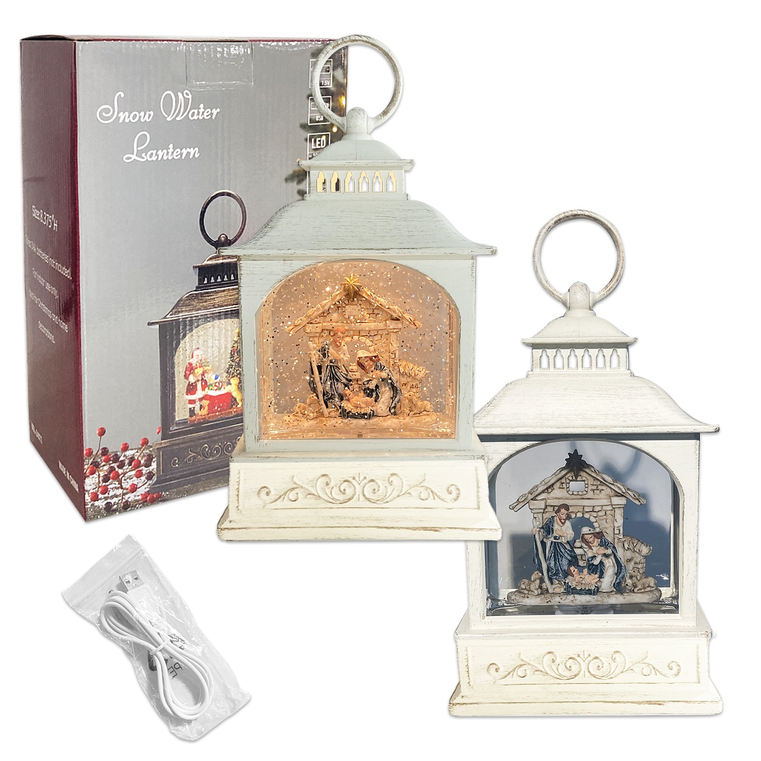 PESEBRE NAVIDEÑO LUZ Y SONIDO (USB Y PILA AA)