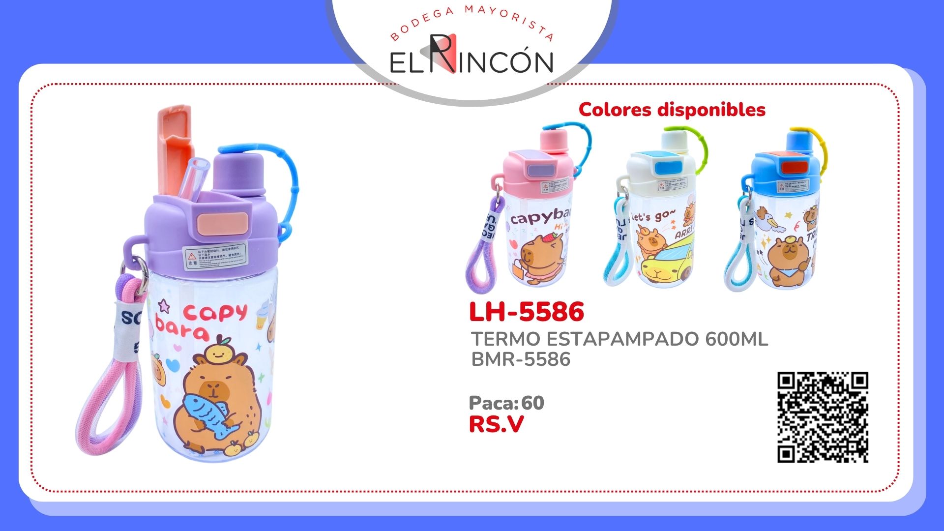 TERMO ESTAPAMPADO 600ML BMR-5586