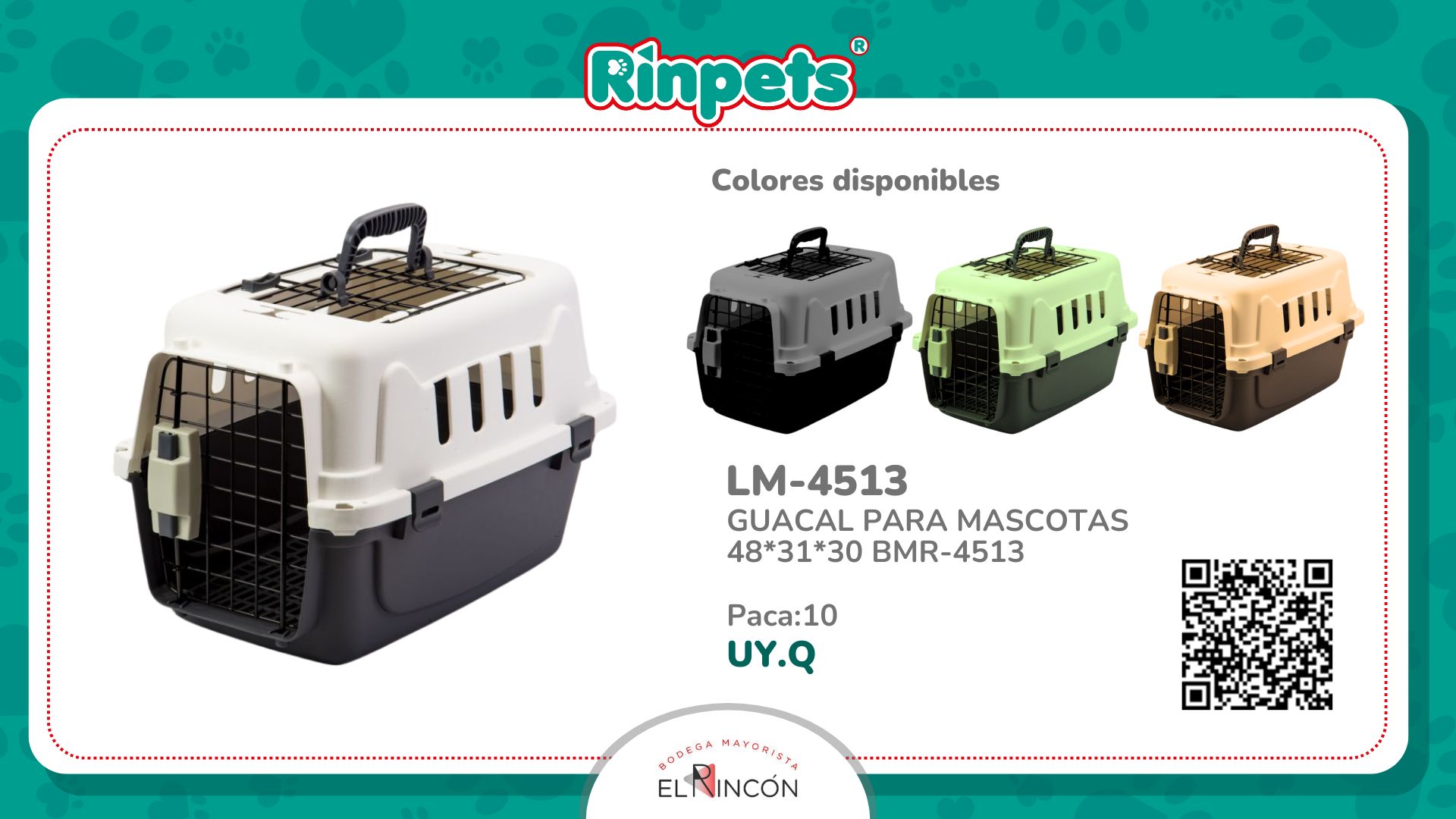 GUACAL PARA MASCOTAS 48*31*30 BMR-4513