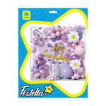 KIT GLOBO ORGANICO FELIZ CUMPLEAÑOS X70