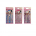 SET DE BROCHAS X5 ESCARCHADAS SZ-240 (PQTX12)